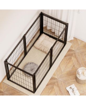 47" Dog Crate Kennel Playpen - Small/Medium Dogs Black