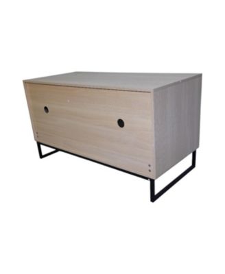 Modern Wooden Cat House with Scratching Mat - 47.64" x 21.46" x 25.98" 76.4 lbs