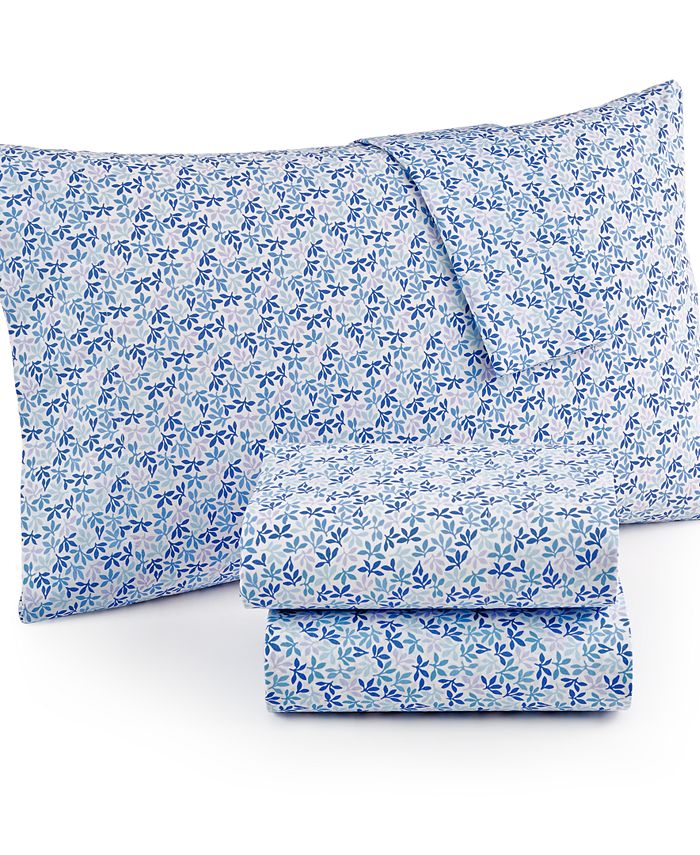 Martha Stewart Collection Leaf Ditsy Standard Pillowcase Pair, 300