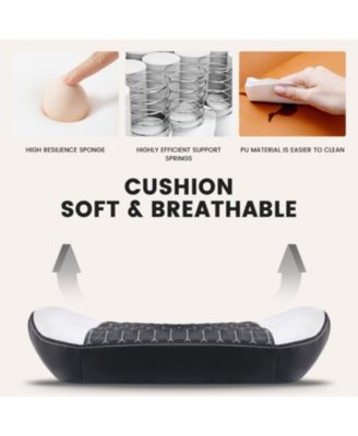 Gaming Chair with Footrest Ergonomic High Back Black/White