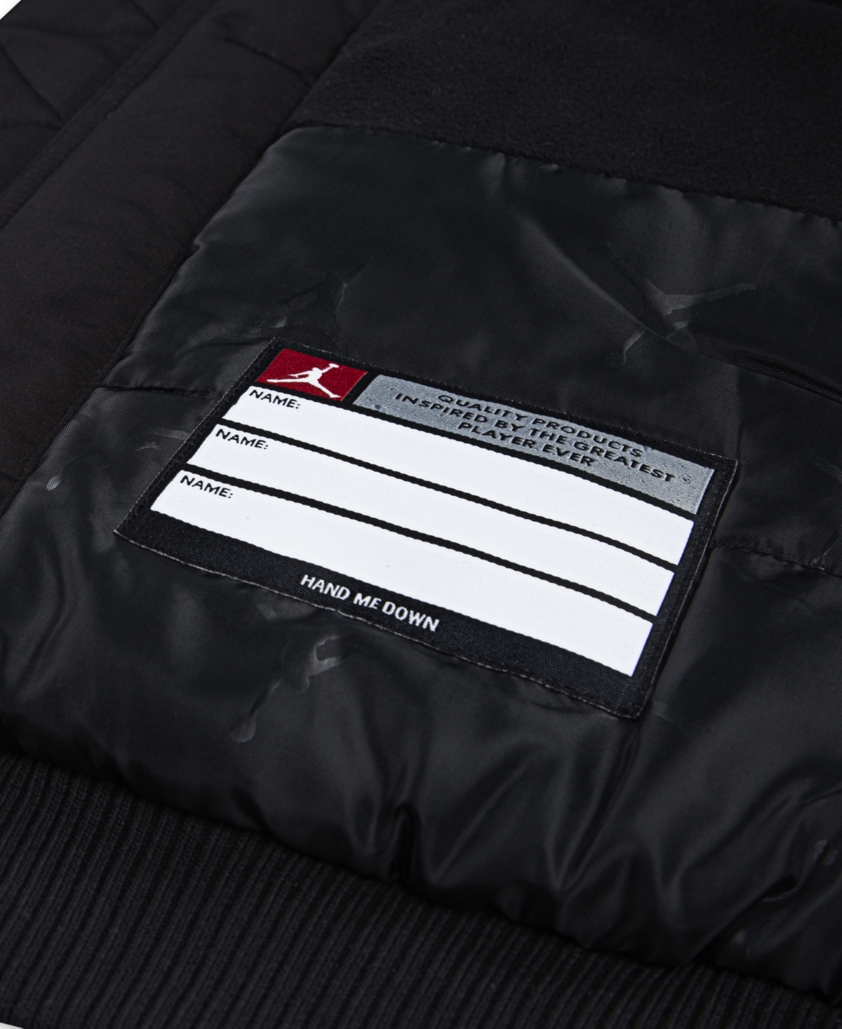 Jordan Big Boys Hooded Bomber Jacket In Black