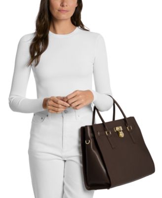 Michael Kors Hamilton Moderne Large Leather Satchel