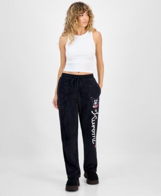 Hybrid - Juniors' Kuromi Drawstring Woobie Joggers