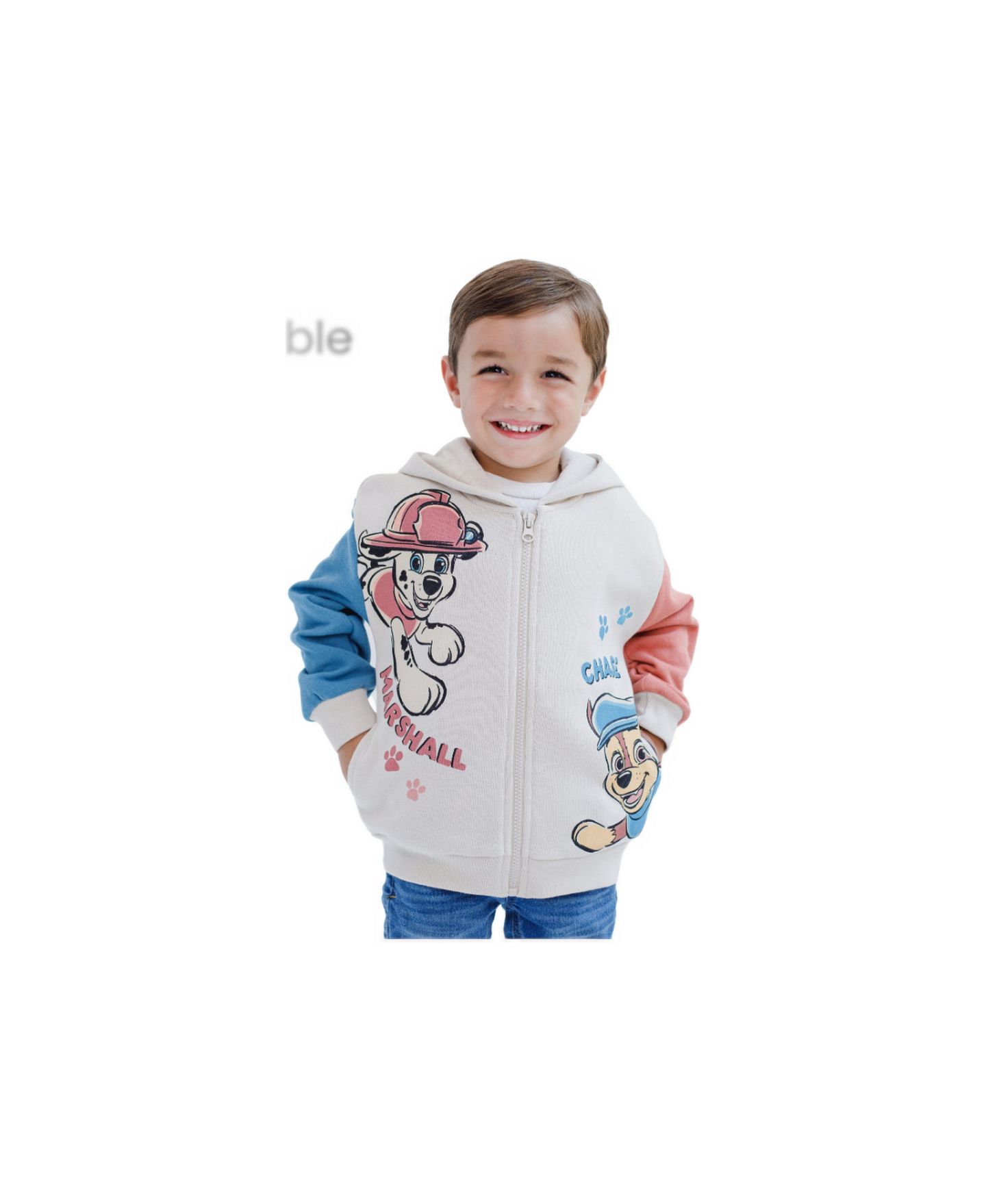 Худи Paw Patrol Fleece Zip-Up для мальчиков, цвет: Бежевый — фото 5