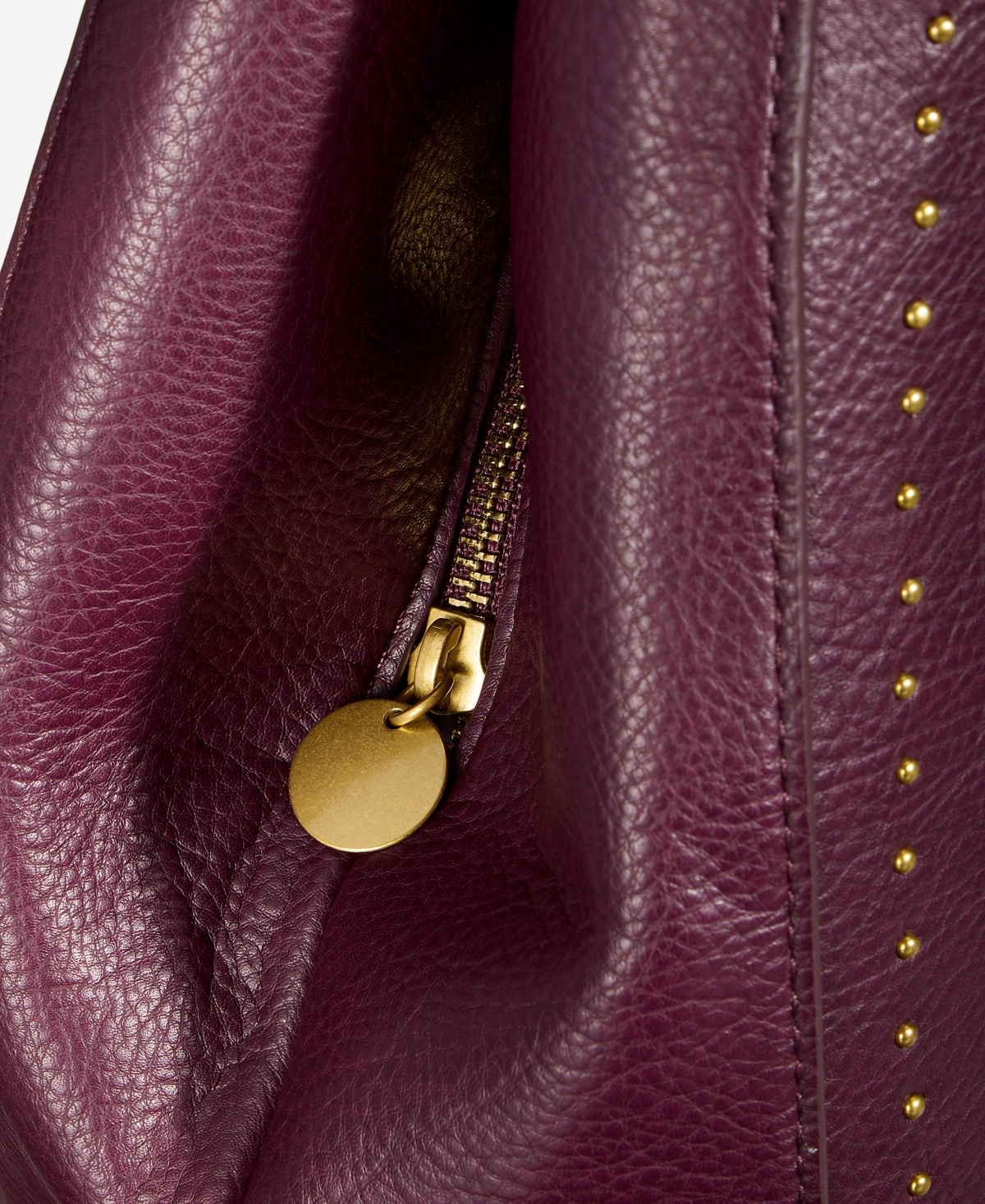 Style & Co Medium Studded Four Poster Tote Bag, Macy's Exclusive In Burgundy
