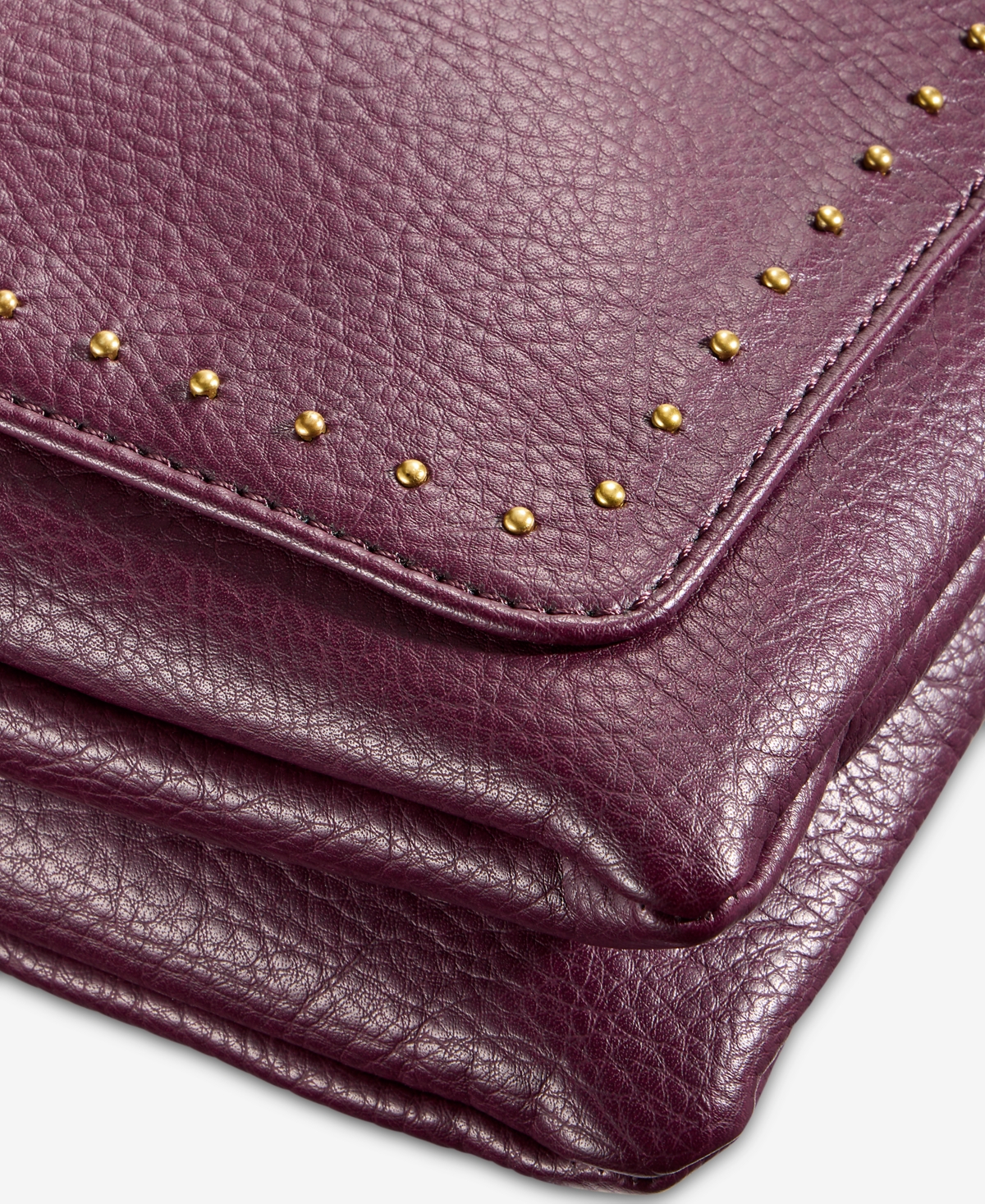 Style & Co Small Studded Double Compartment Crossbody, Macy's Exclusive In Burgundy