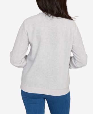 Petite Embellished Neckline Anti-Pill Top