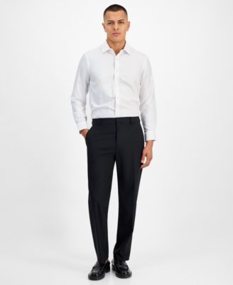 Men's Four Way Stretch Geo Print Button Down Dress Shirt