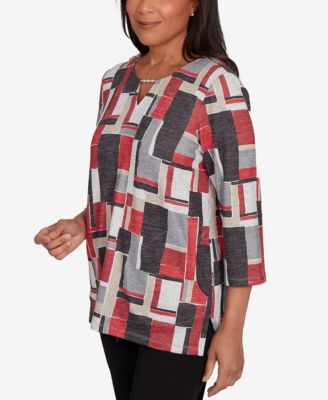 Petite Colorblock Beaded Top