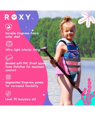 Youth Life Vest, USCG Approved Evoprene Daily CGA Life Jacket, for Girls 55-88 lbs