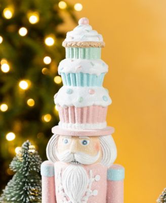 18.25" Resin Christmas Cupcake Nutcracker