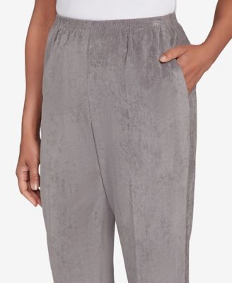 Petite Corduroy Medium Length Pants