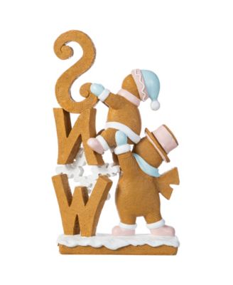 12.5" Resin Christmas Gingerbread Figurine