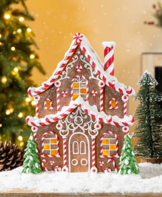 11.75" Lighted Resin Christmas Village