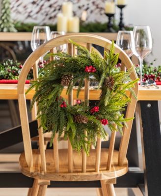 Polyethylene Christmas Mini Dripping Wreaths, Set of 2