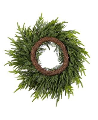 24" Polyethylene Christmas Dripping Wreath