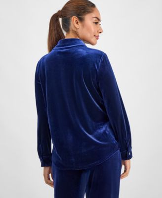 Petite Velour Shirt