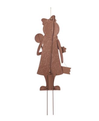 36" Metal Christmas Gingerbread Man Yard Stake