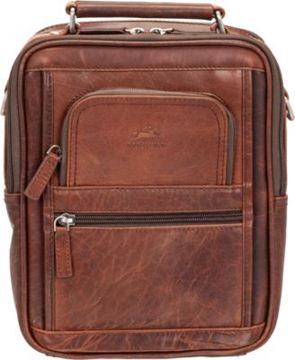 Mancini - Unisex Buffalo Large Zippered Rear Organizer Bag