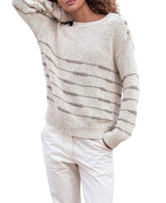 Women's Drop Stitch Breton Sweater