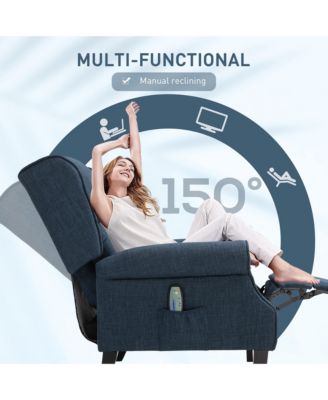 Massage Recliner Sofa with Heat Function, Remote Control,