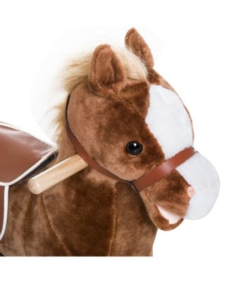 Kids Ride on Rocking Horse Toddler Plush Toy,