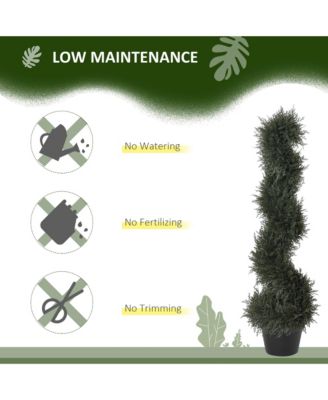 3FT Topiary Artificial Faux Cedar Tree Plant w Nursery Pot