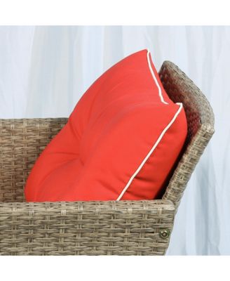 5pcs Outdoor Patio Furniture Set All Weather Wicker Conversation Set