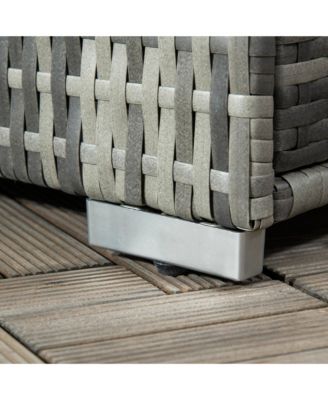 PE Rat Pool Towel Rack with 2 Storage Shelves Basket