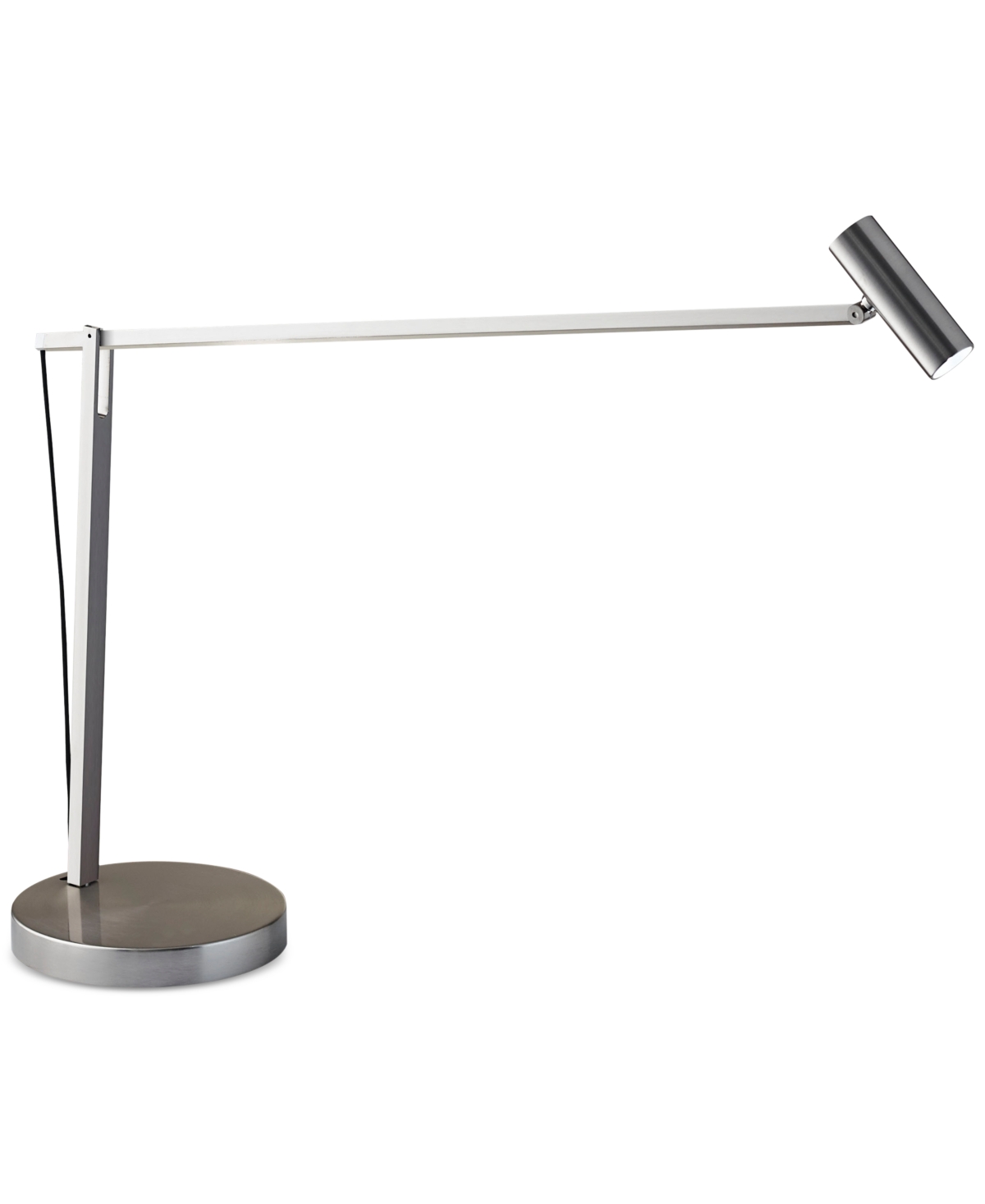 Shop Adesso Crane Led Swing Arm Desk Lamp In Walnut Wood