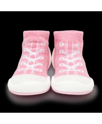 Infant Girl Breathable Washable Non-Slip Sock Shoes Sneakers - Pink