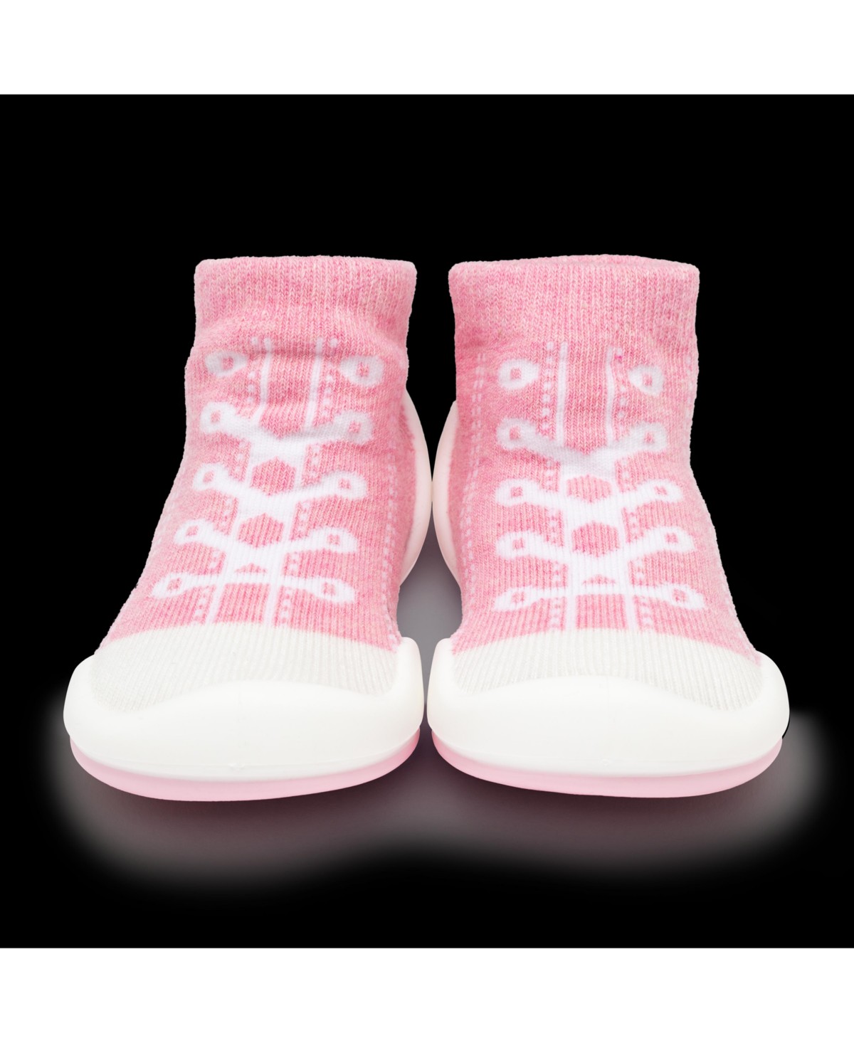 Детские Komuello Infant Girl Breathable Washable Non-Slip Sock Shoes Sneakers - Pink — фото 11