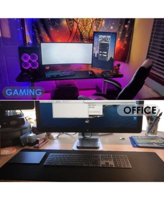 Large Gaming Mouse Pad Extended Mousepad with Micro-Weave Cloth, Non-Slip Base, Water Resist Keyboard Pad for Office Home, 31.5x15.7in