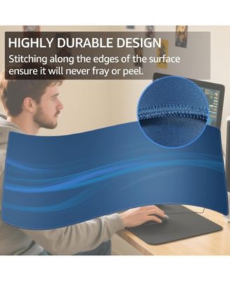Large Gaming Mouse Pad Extended Mousepad with Micro-Weave Cloth, Non-Slip Base, Water Resist Keyboard Pad for Office Home, 31.5x15.7in