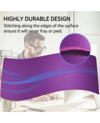 Large Gaming Mouse Pad Extended Mousepad with Micro-Weave Cloth, Non-Slip Base, Water Resist Keyboard Pad for Office Home, 31.5x15.7in