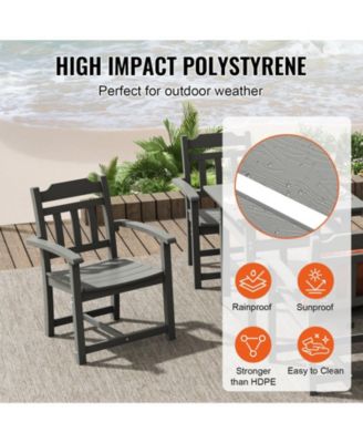 5-Piece Outdoor Dining Set with Square Table and Chairs for Deck or Backyard