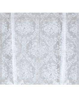 Country Farmhouse Shabby Chic Floral Lace Tie Up Single Curtain Shade - 42 in. W x 63 in
