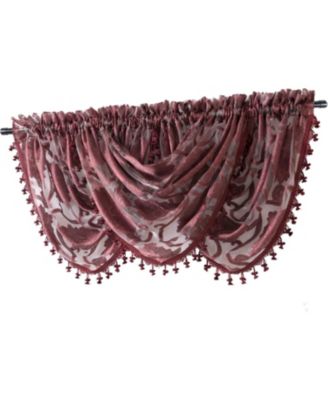 Organza Sheer Milawi Complete 5 Piece Window Curtain Set