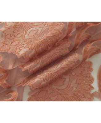 Organza Sheer Milawi Complete 5 Piece Window Curtain Set