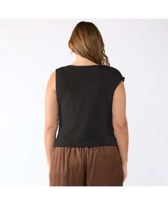 Plus Size Dune Asymm Sleeveless Top