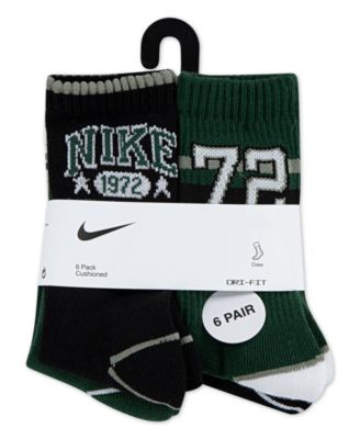 Little Boys 6-Pack Phys Crew Socks