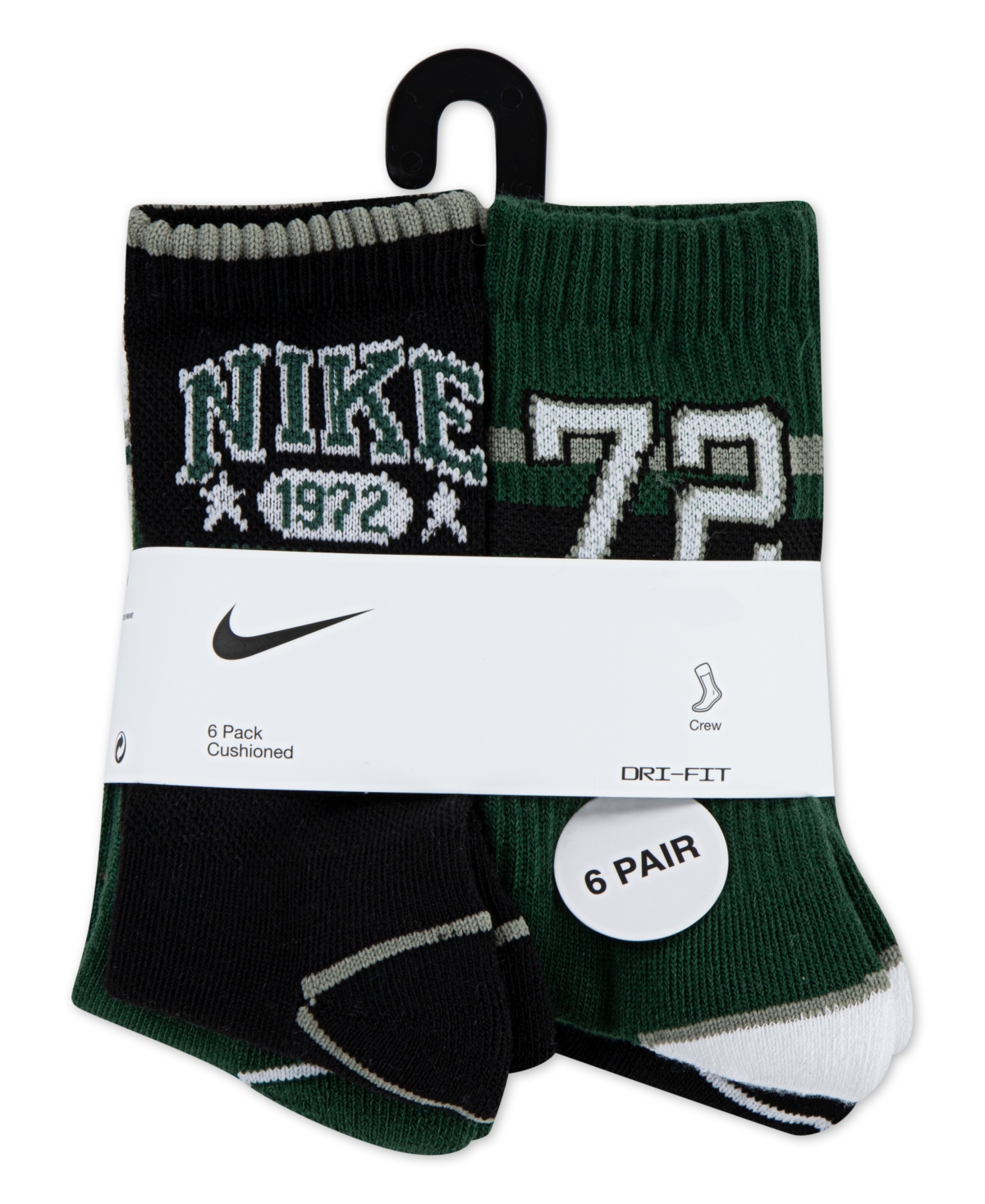 Nike Little Boys 6-pack Phys Crew Socks In Multi
