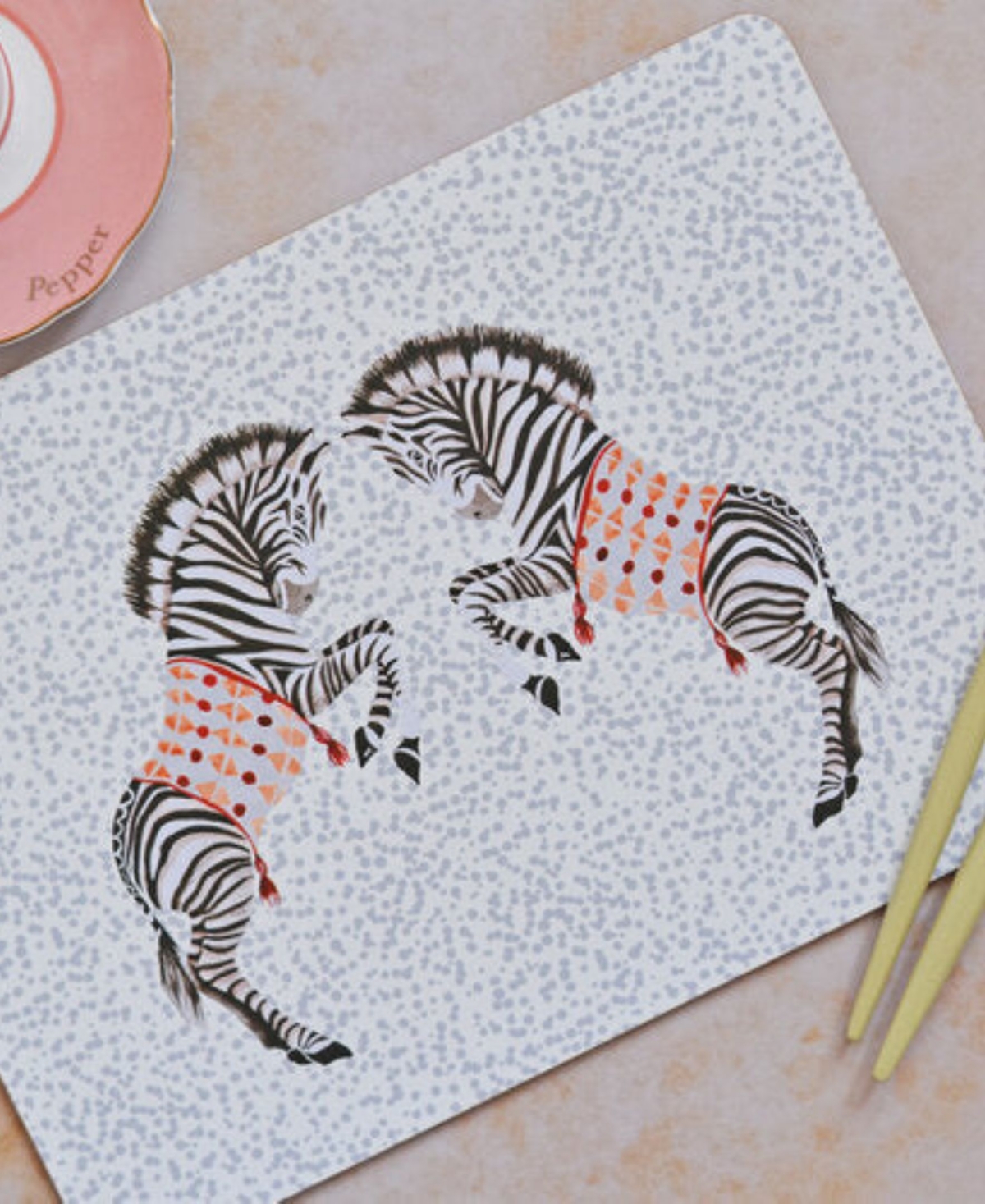 Yvonne Ellen Safari Placemats, Set Of 4 In Multi