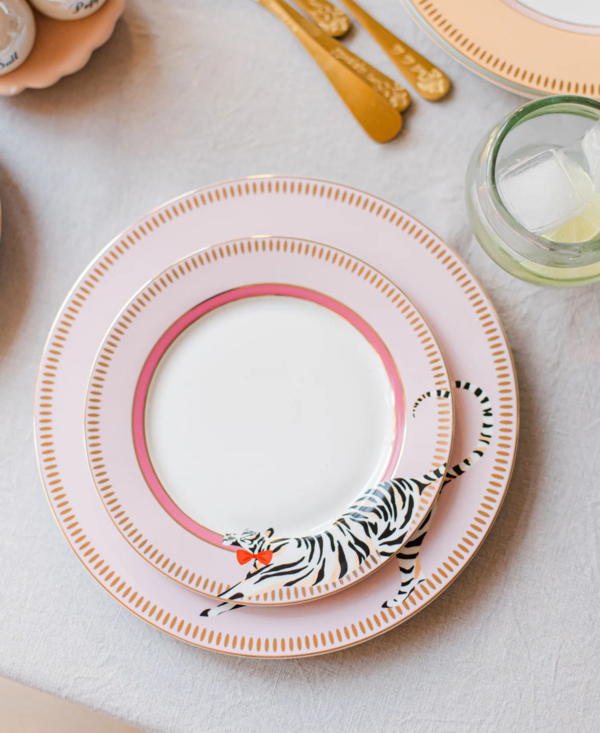 Yvonne Ellen Animal Side Plates, Set Of 4 In Multi