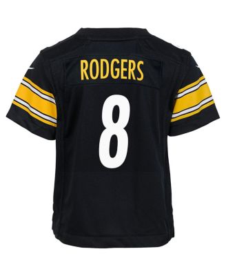Big Boys and Girls Aaron Rodgers Black Pittsburgh Steelers Game Jersey