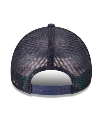 Men's Navy Cleveland Guardians 2025 Big League Chew A-Frame 9FORTY Adjustable Trucker Hat