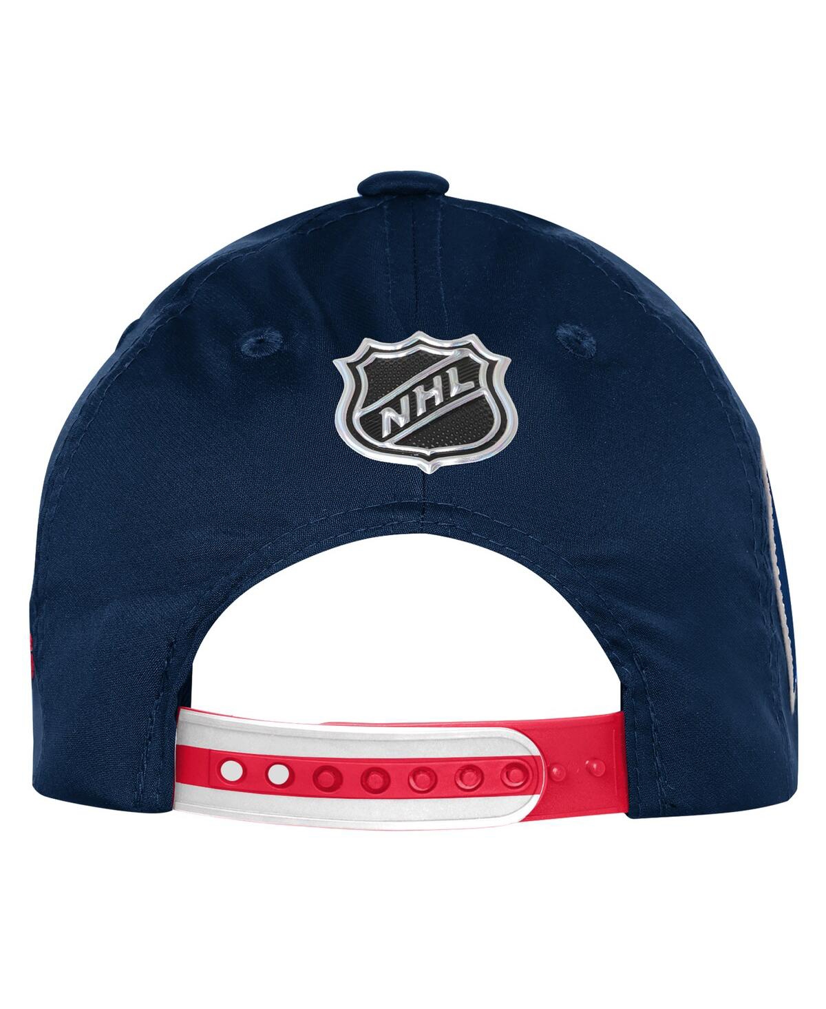 Fanatics Big Boys And Girls Navy New York Rangers 2025 Nhl Draft Authentic Pro On-stage Podium Adjustable Hat In Blue