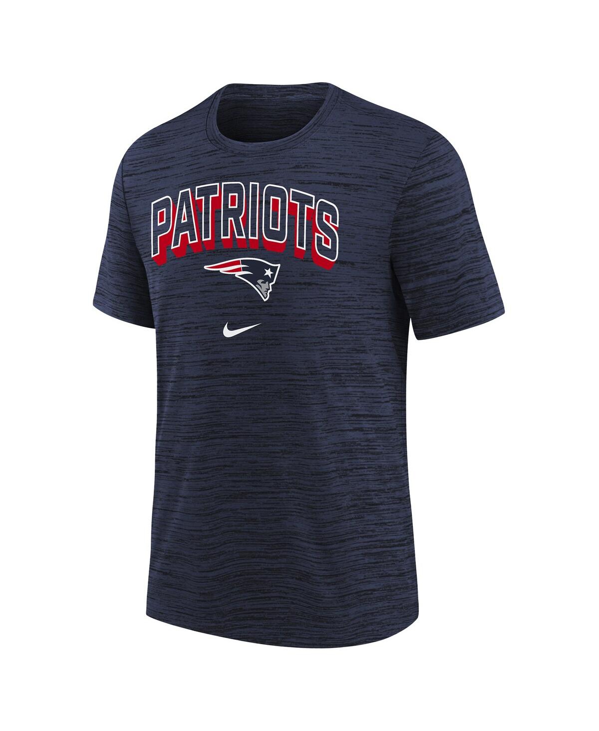 Nike Big Boys And Girls Navy New England Patriots Sideline Velocity Performance T-shirt In Blue