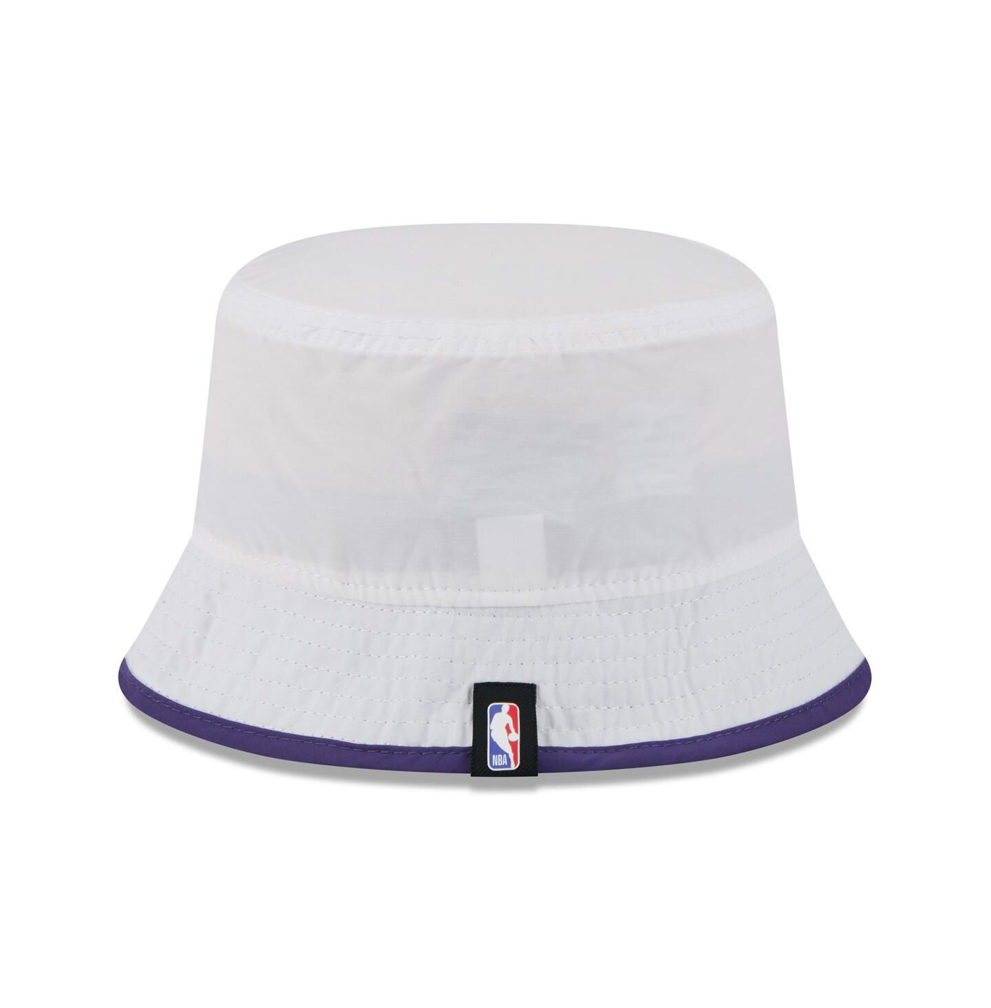 Мужская панама New Era White/Purple Phoenix Suns 2025 NBA Draft Nylon Bucket Hat — фото 2