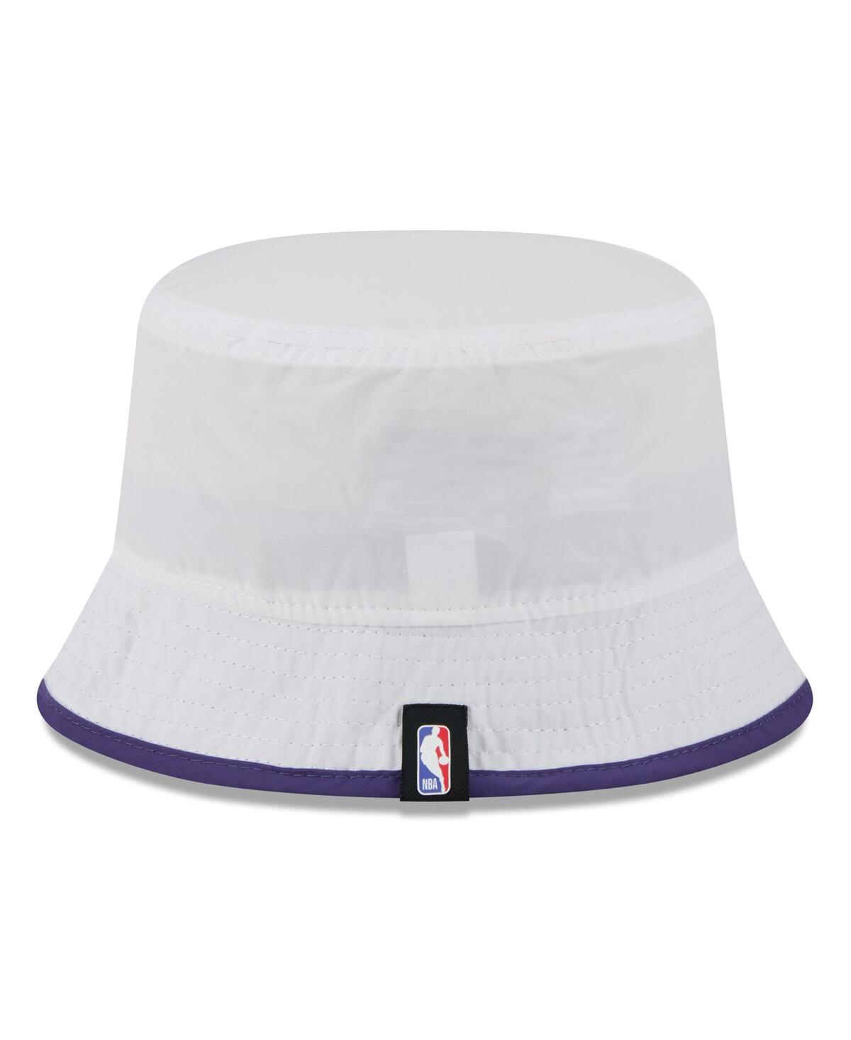 New Era Men's White/purple Phoenix Suns 2025 Nba Draft Nylon Bucket Hat In Multi